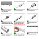 5 Pack H5050 Big Aluminum Extrusion Channel for Suspension Mounting Linear Office Lighting System