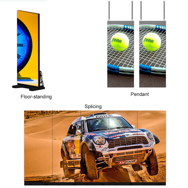 EPG Series Frameless Indoor LED Poster Display with GOB Protective IP65 Front Surface with 1.86 | 2.0 | 2.5mm Pixel Pitch in 640x1920mm Large Display Area