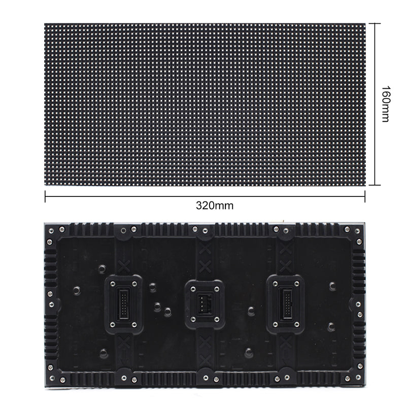 M-WF4L P4 (4mm) Outdoor Waterproof Flexible LED Module Display 4mm Pixel Pitch Full RGB LED Panel Screen in 320 *160 mm w/ 8192 dots 24 Scan 4500 Nits For Outdoor Display