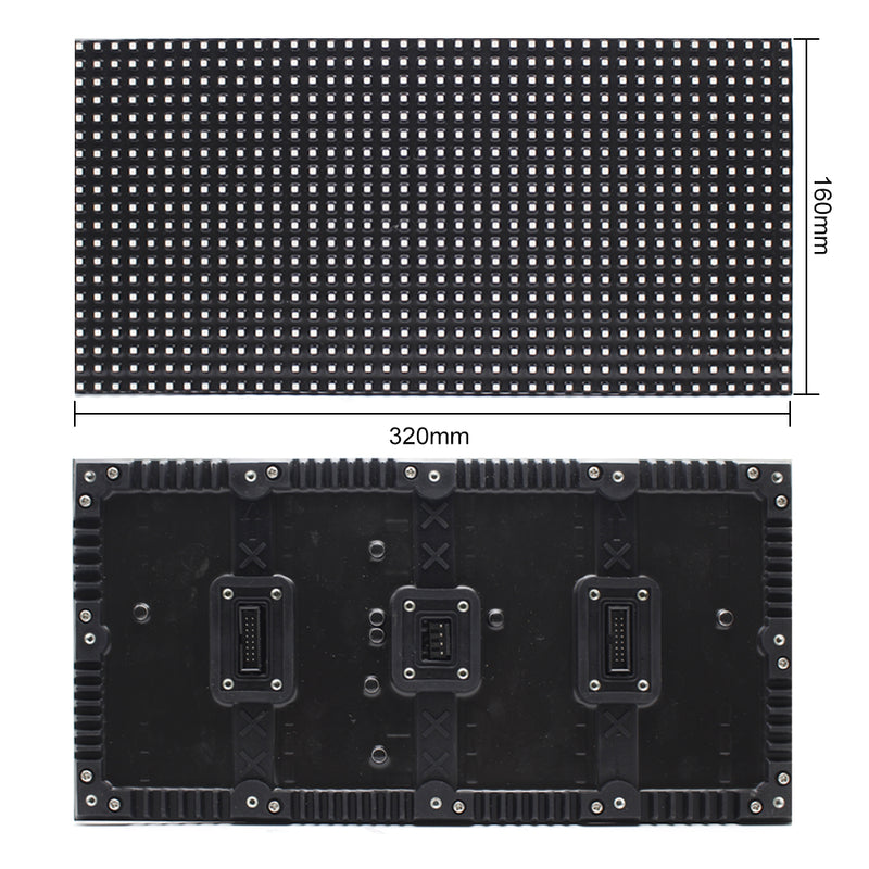 M-WF8L P8 (8mm) Outdoor Waterproof Flexible LED Display Screen Module 8mm Pixel Pitch Full RGB LED Panel Screen in 320*160mm w/ 800 dots 8 Scan 4500 Nits For Outdoor Display