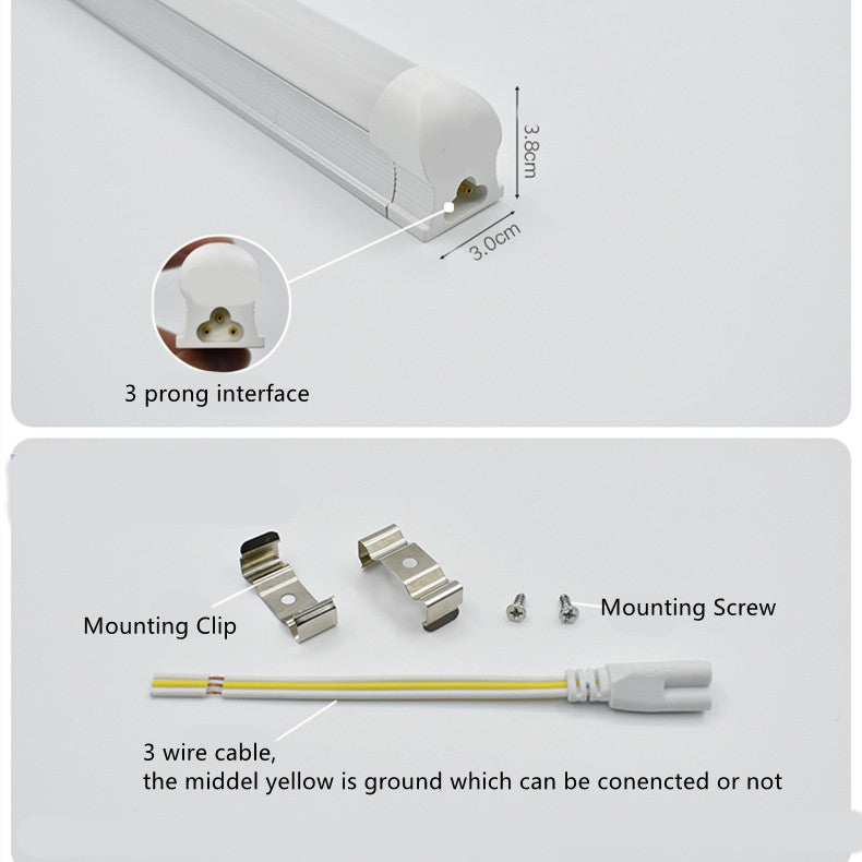 FREE SHIPPING 10Pcs Pack 2FT/3FT/4FT AC/DC 12-36V T8 LED Tube Light w/ Milky White Cover