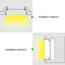 2 Pack H10235 Big Aluminum Extrusion Channel for Flush Mounting Linear Office Lighting System