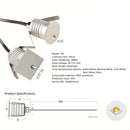 Free Shipping 8PCS Pack  1W 12-24V DC IP67 LED Step Lights Round/Square Waterproof Dimmable Inground Light Made By 6063 Aluminum LED Wall Corner Light