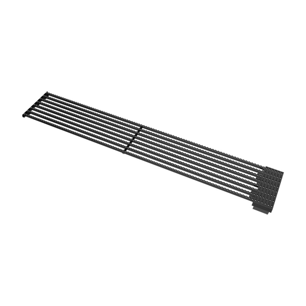 oClear B Series Outdoor Waterpoof P15.6/31.2mm Transparent LED Mesh Display High Brightness 7500nits in Size 1500x250mm Aluminum Cabinet for Fixed Installation