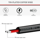 18 20 22 24 Gauge Electrical Wire 2 Conductor Insulated Stranded Black Tinned Copper Hookup Wire