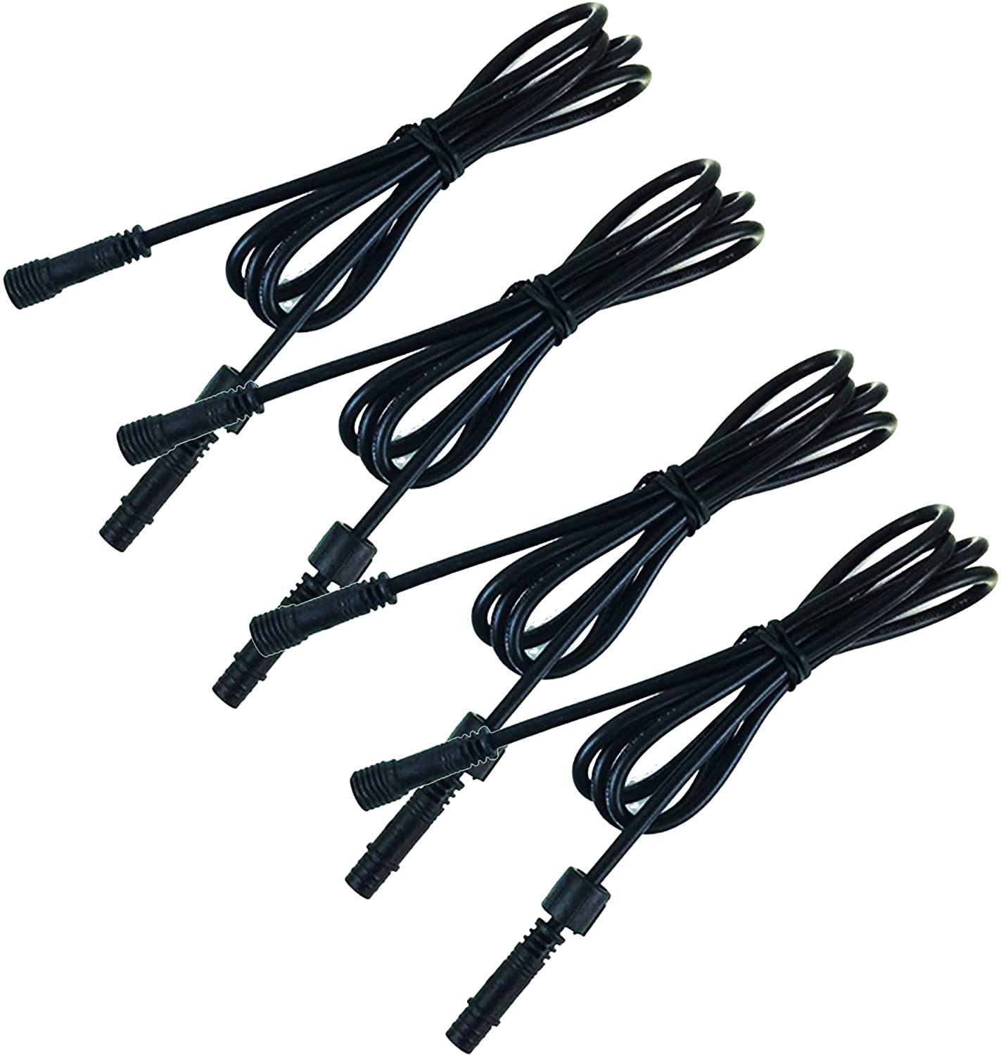 4pcs Pack Extension Cord, 3.28ft 2Pins with Waterproof Male and Female Connector, Copper Core Wire, Lighting Accessories Fittings for LED Inground/Step Stair/Underwater Swimming Pool Lights