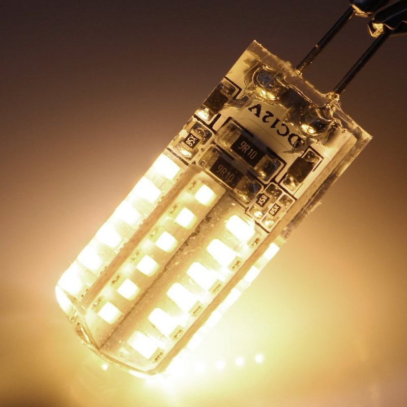 10 PacK G4 LED Light Bulb Bi-Pin base Silicon Encapsulation 12V 2 Watt  140-160Lumen 48x3014 LEDs Dimmable AC/DC 10-16V 20W Equivalent Halogen LED  Replacement(A Dedicated Dimmer Is Required) – LEDLightsWorld