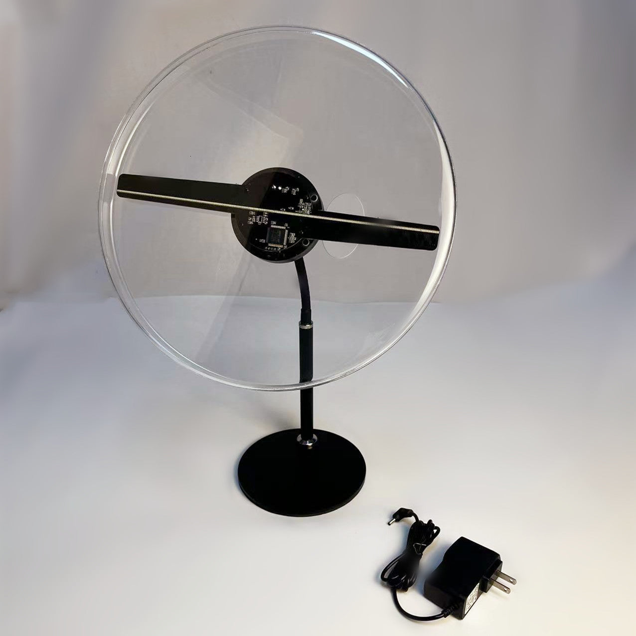 30cm 5VDC Battery Powered 3D Hologram Fan in 2500cd/㎡ High Brightness  Tablet or Floor-Standing Advertising Display