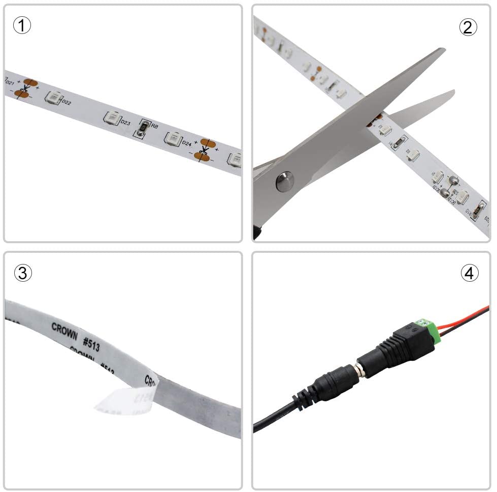 DC12V SMD2835-300-IR InfraRed 850nm, 940nm IR LED Strip Lighting, 60LEDs <6W Meter LED Tape