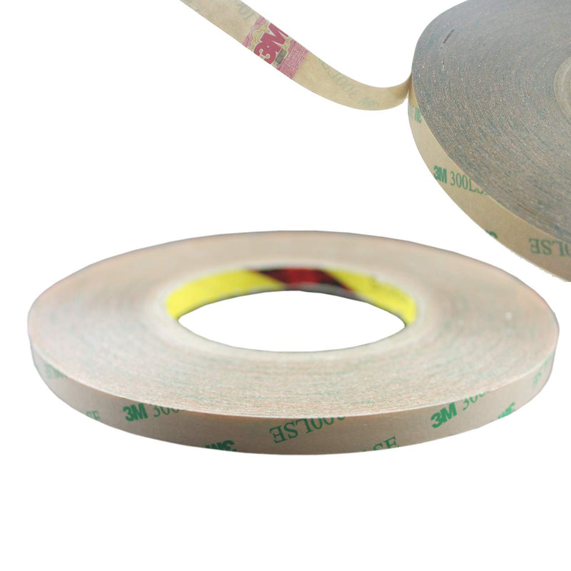 55M（180 Feet) Roll 0.14mm Thick 300LSE Heat Resisiting Double Sided Tape Adhesive Stronger Stick for LED Strip Lights