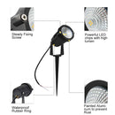 4 Pack 3W LED Landscape Lights Warm White 12V Waterproof Garden Pathway Lights Outdoor