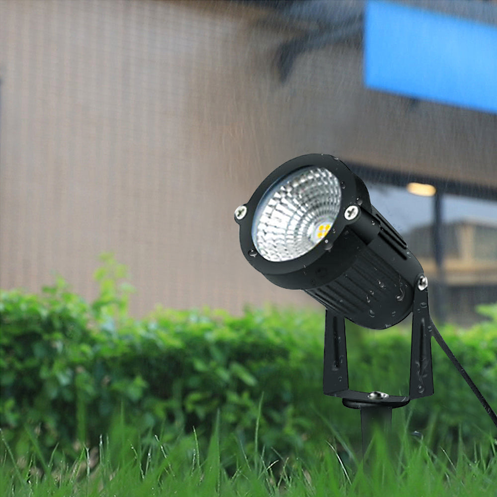 8 Pack 3W LED Landscape Lights Warm White 12V Waterproof Garden Pathway Lights Outdoor Spotlights