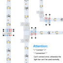 LED Strip Connector Kit for 3528/2835/5050 2 Pin Single Color LED Strip Lights, Includes 10x Gapless Connectors, 10x L Shape Connectors and 5X T Shape Connectors for Different DIY Connecting Needs