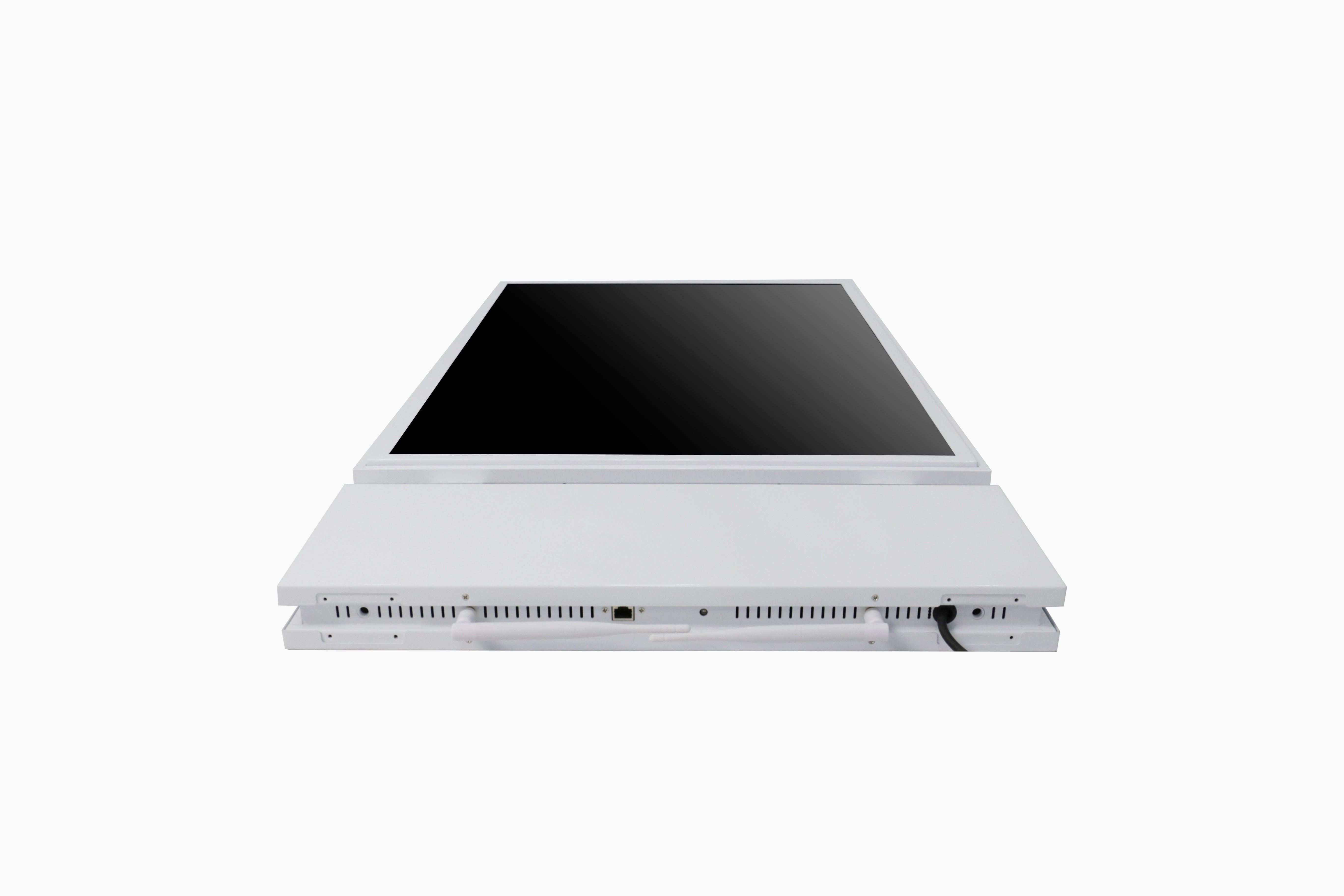 49" Hanging Double-Sided Window Facing High Brightness LCD Display  with 700cd/m² + 2,500cd/m² Brightness Portrait Screen in 1080x1920 Resolution