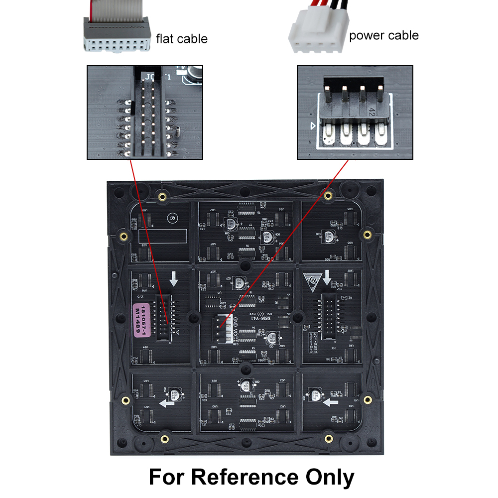 M-HD1.53L High Definition P1.53 (1.53mm) Small Pixel Pitch Indoor LED Module, Full RGB Pixel LED Tile in 320*160mm with 22050 dots, 1/52 Scan, 600 Nits