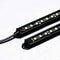 Waterproof LED Under Cabinet Light 12V 5050 Strip Light 13inch Black LED Bar for Tank (2Pack)