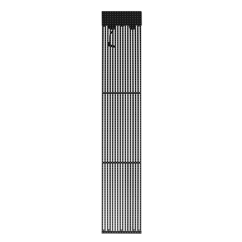 oClear B Series Outdoor Waterpoof P15.6/15.6mm Transparent LED Mesh Display High Brightness 7500nits in Size 1500x250mm Aluminum Cabinet for Fixed Installation