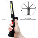 2 Pack LED Work Light Rechargeable 360° Rotate Magnetic Based 5 Modes LED Flashlight