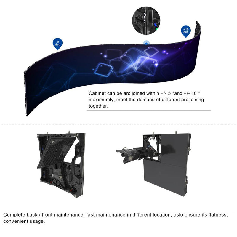 Tour-GOB Outdoor Series Rental LED Display 1.95/2.6/2.9/3.9/4.8 mm Pixel Pitch in 500x500mm Aluminum Cabinet with Glue Covered Protective Surface Waterproof IP65LED Screen