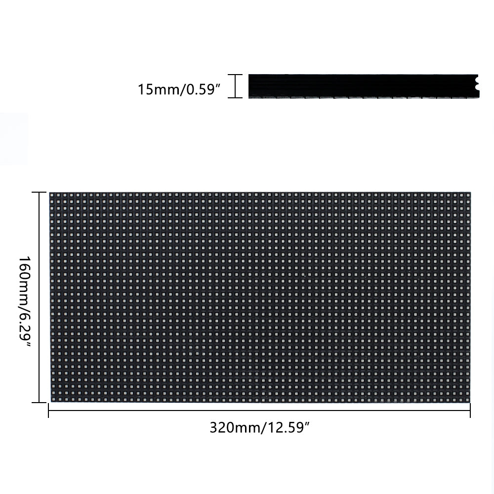 M-OD5L P5 Outdoor LED Display Module, Full RGB 5mm Pixel Pitch LED Panel in 320*160mm with 2048 dots, 1/8 Scan, 5000 Nits for Outdoor LED Display