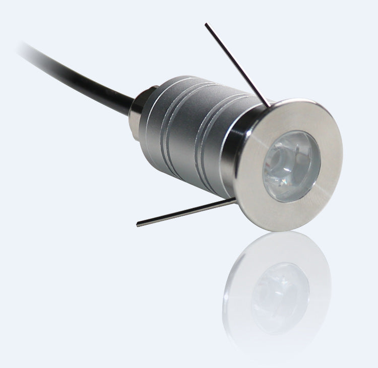 Free Shipping 8PCS Pack 1W DC12V-24V IP67 15° Angle Waterproof Garden Stainless Steel Wall Corner Light Outdoor Spot LED Step Light