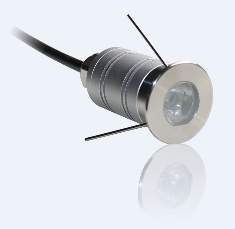 Mini spot LED encastrable rond 3 W AC-DC 12 V DC 24 V trou 50 mm