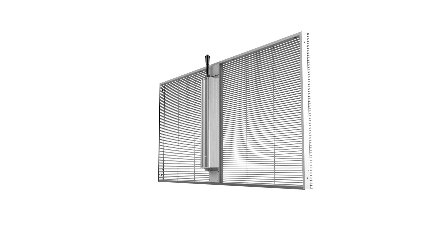 aClear Series P3.9/7.8mm Transparent LED Display 1500nits/4500nits in Size 1000x500mm Aluminum Cabinet for Indoor Installation for Glass /Window