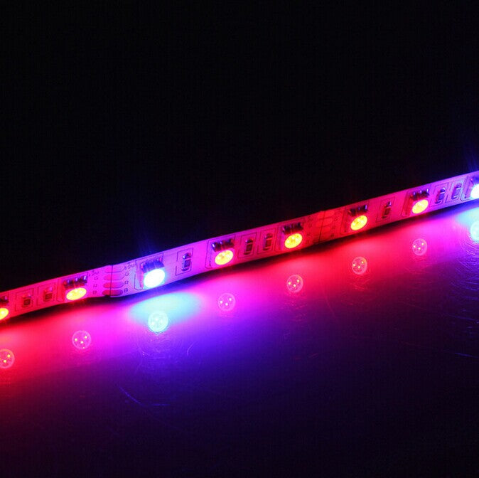 Plant Growth RED:BLUE /660nm:460nm  LED Grow Light  SMD5050 30LEDs 12V 7.2W Per Meter Strip