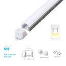 17.9*9.7 MM Ceiling Mounted LED Aluminum Profile w/ Arch Cover for LED Strip Lighting System