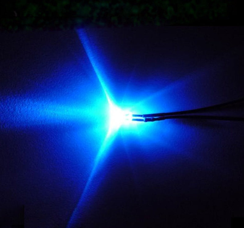 12V LED Diode 5mm, Blue/Red, flashing