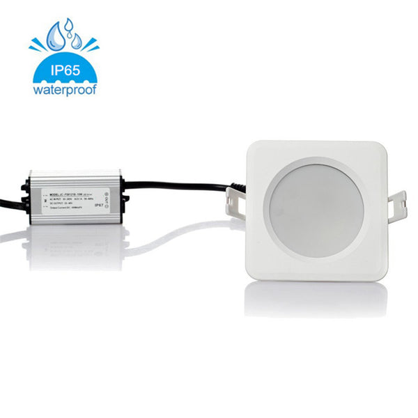5W/7W/9W/12W/15W Waterproof IP65 CRI>80 Square LED Downlight for Shower, Suana and Outdoor Lighting