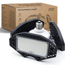 LED Garage Lights 55W Deformable LED Shop Light 7200LM Daylight White 400W Equivalent Work Light