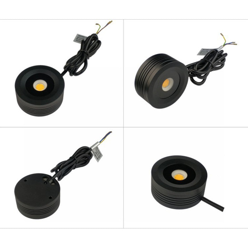 2Pack 5W Waterproof LED Puck Light IP65 Rated LED Undercabinet Light Dimmable Outdoor LED Wall Light