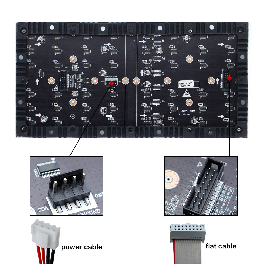 M-SF2L (P2) Silicon Based LED Module, 2mm Full RGB Pixel Panel Screen in 320 * 160 mm with 12800 dots, 1/40 Scan, 600 Nits LED Tile for Indoor Display