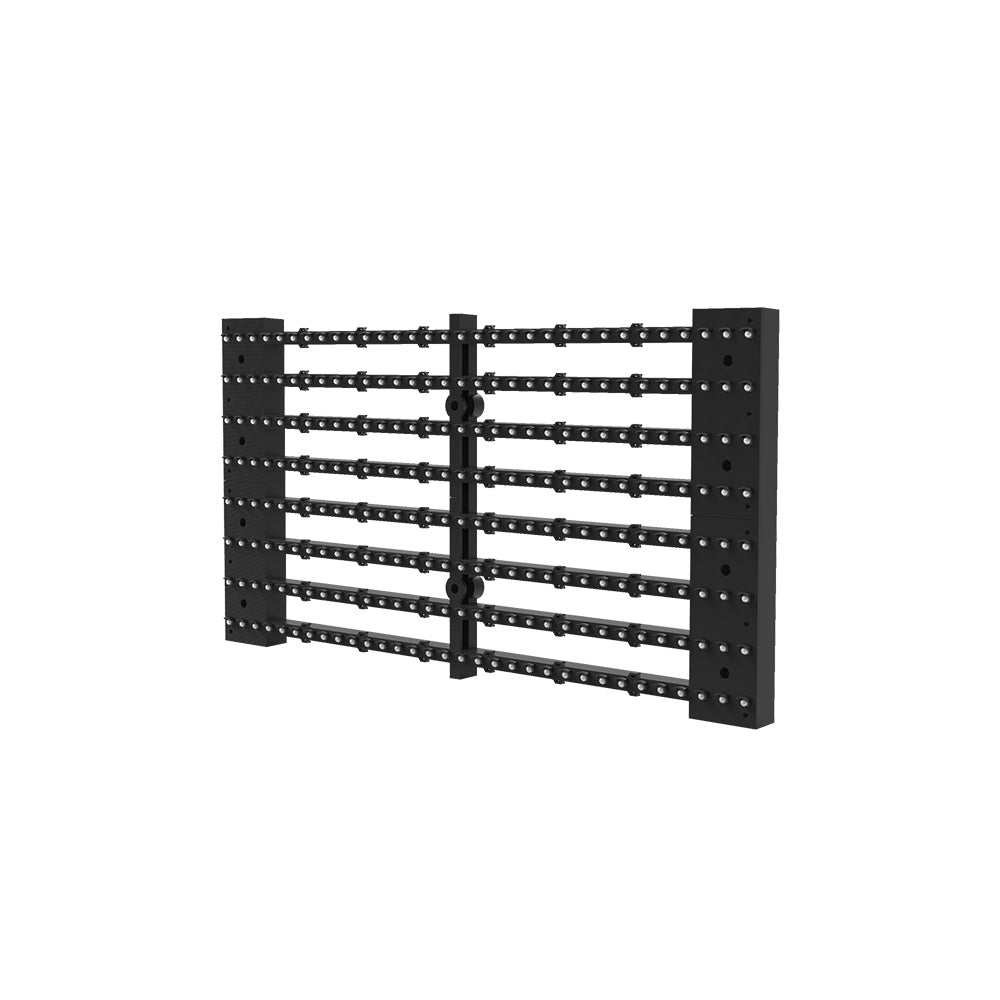 oClear Pro Series Outdoor Waterpoof P15.6/31.2mm Transparent LED Mesh Display High Brightness 7500nits in Size 1000x1000mm Aluminum Cabinet for Fixed Installation