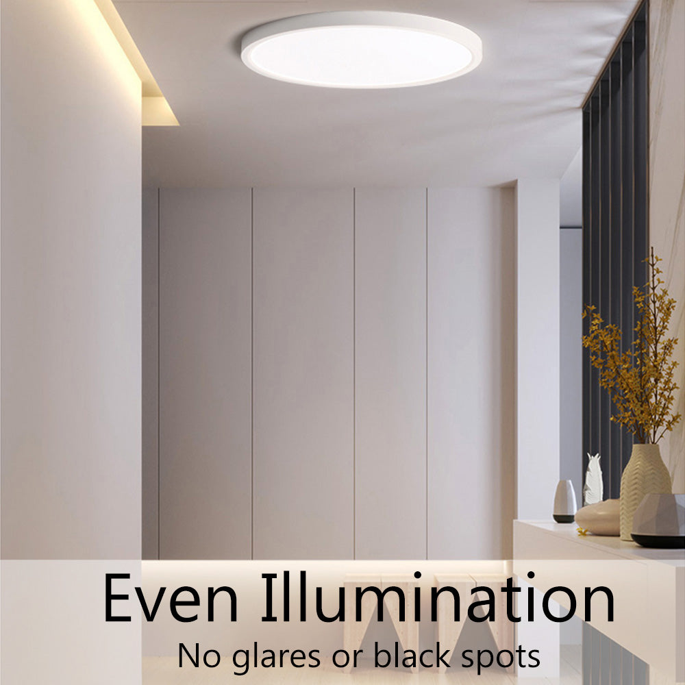 Free Shipping 2 Pack 12 Inch Modern LED Ceiling Light Flush Mount 24W Kitchen Bedroom Bathroom Lamp