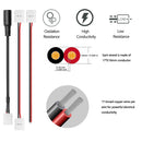 LED Strip Connector Kit for 2835/3528/5050 2Pin Single Color Strip Light, Includes 4 X 2 Pin 10mm Strip to Wire Jumper, 4 X 2Pin 10mm Strip to Strip Jumper, 2 X 2 Pin 10mm Strip to DC Cable Jumper