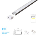 15.5*5.9MM LED Aluminum Profile Kit for LED Strip Light Installation