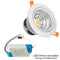 16W Dimmable CRI80 COB LED Downlight Cut-out 4.5in (115mm) 60 Degree 120W Halogen Bulbs Equivalent