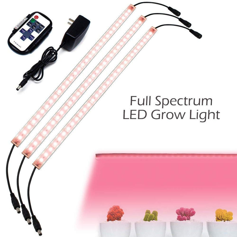 LED Grow Light Strip Kit with Full Spectrum LEDs, 36W IP65 Waterproof Dimmable LED Plant Grow Light Bar for Germination, Growth and Flowering