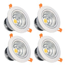 16W Dimmable CRI80 COB LED Downlight Cut-out 4.5in (115mm) 60 Degree 120W Halogen Bulbs Equivalent