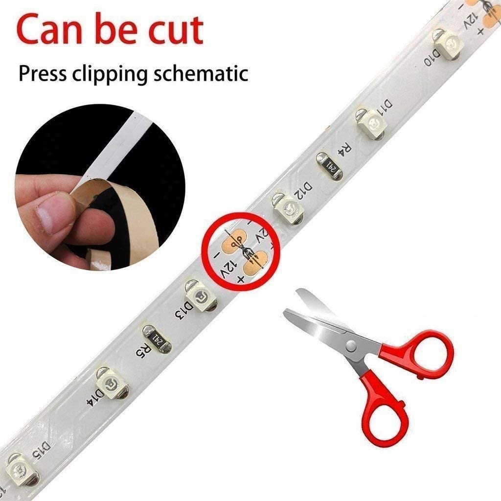 365nm 370nm SMD2835-300 12V 60LED per meter UV LED Strip Light Tape for Curing, Currency Validation