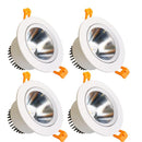 9W Dimmable LED Downlight CRI80 COB Ceiling Light Cut-out 3.35in (85mm) 80W Halogen Bulbs Equivalent