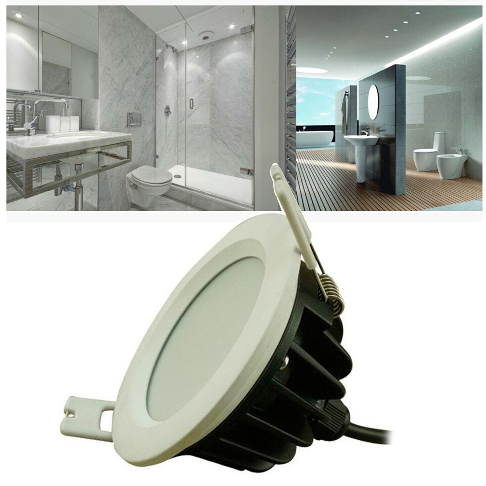Waterproof IP65 CRI>80 Round LED Downlight Vapor Proof Fit for Shower, Sauna and Outdoor Lighting