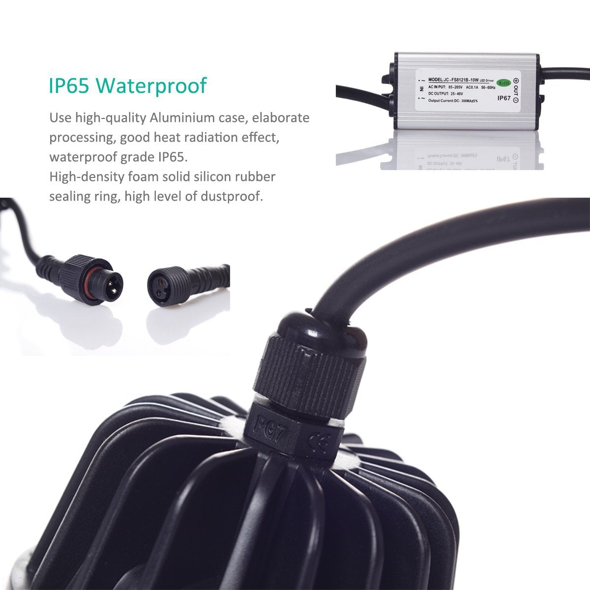 Waterproof IP65 CRI>80 Round LED Downlight Vapor Proof Fit for Shower, Sauna and Outdoor Lighting