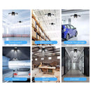 60W Motion Activated Radar CRI 80 6000LM 6000K Deformable E26/E27 Base LED Ceiling Light for Garage