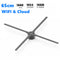 Free Shipping (65X) 65cm 3D Hologram LED Fan 4 Blades 1024 Resolution WiFi App Cloud Control LED Fan