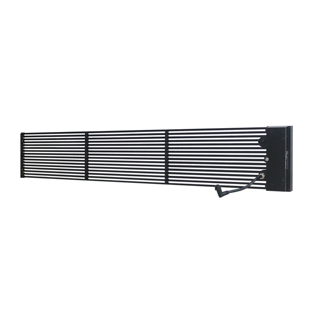 oClear B Series Outdoor Waterpoof P15.6/15.6mm Transparent LED Mesh Display High Brightness 7500nits in Size 1500x250mm Aluminum Cabinet for Fixed Installation