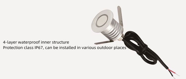 Free Shipping 8PCS Pack DC12V-24V 1W/3W IP67 Outdoor Waterproof  LED Wall Light Corridor Ladder Step LED Lights