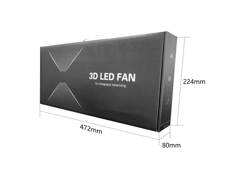 Free Shipping (Z3H) 65cm 3D Hologram Fan WiFi App Cloud Control